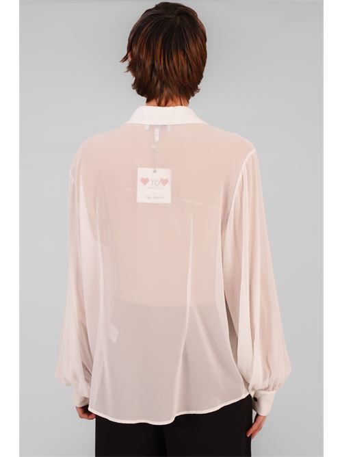 Camicia in georgette Love To Love by Gai Mattiolo | LV1934BIANCO